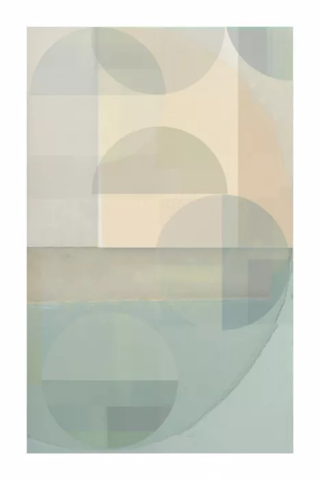 cartissi: Equilibrio Luminoso - Estampa de Arte Geométrico Pastel Minimalista