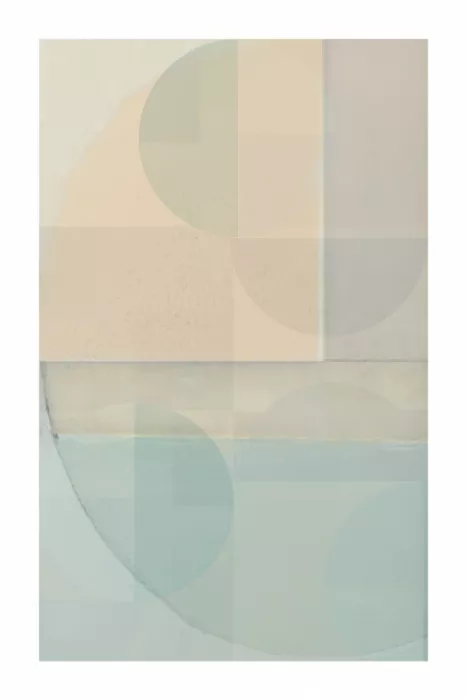 cartissi: Órbita translúcida – estampa de arte geométrico minimalista pastel
