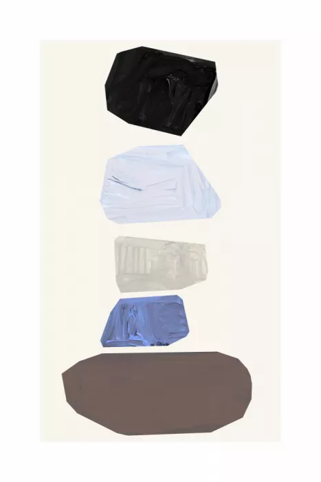 cartissi: Wolken Abstrakte Form Kunstdruck