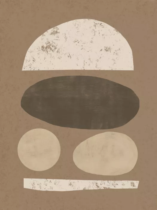 Dean, Little: Erdige Grunge-Geometrische Komposition