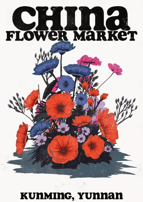 Nicholas: Mercato dei fiori di Kunming, Yunnan, Cina