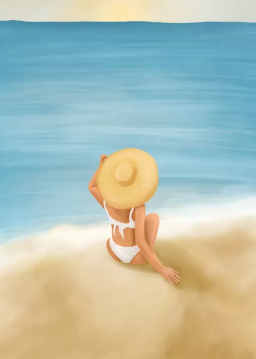 Line, Flow: Mattina in spiaggia