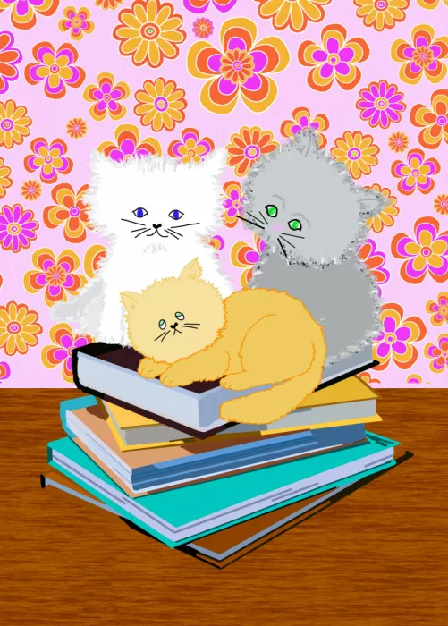 Rakos, Lynnda: Cats on Books