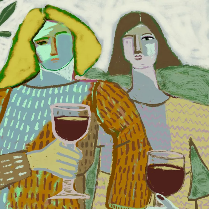 Bursic, Sharyn: Amis au vin rouge