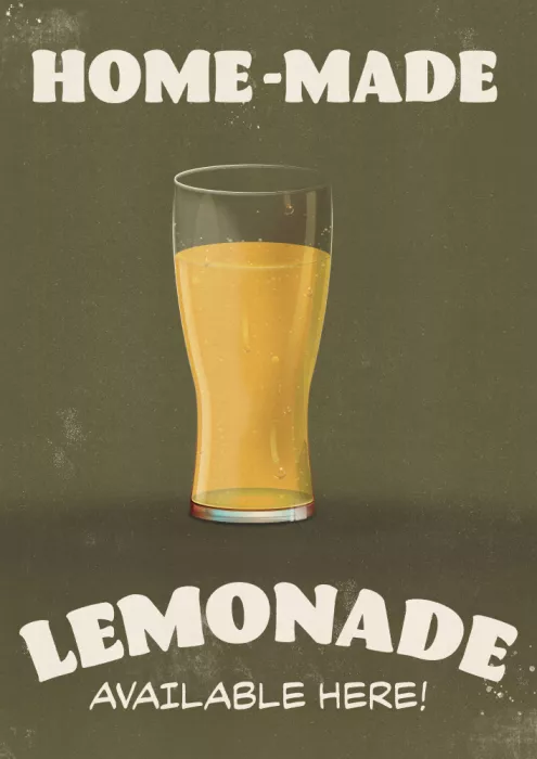 Nicholas: Anuncio Vintage de Limonada Casera