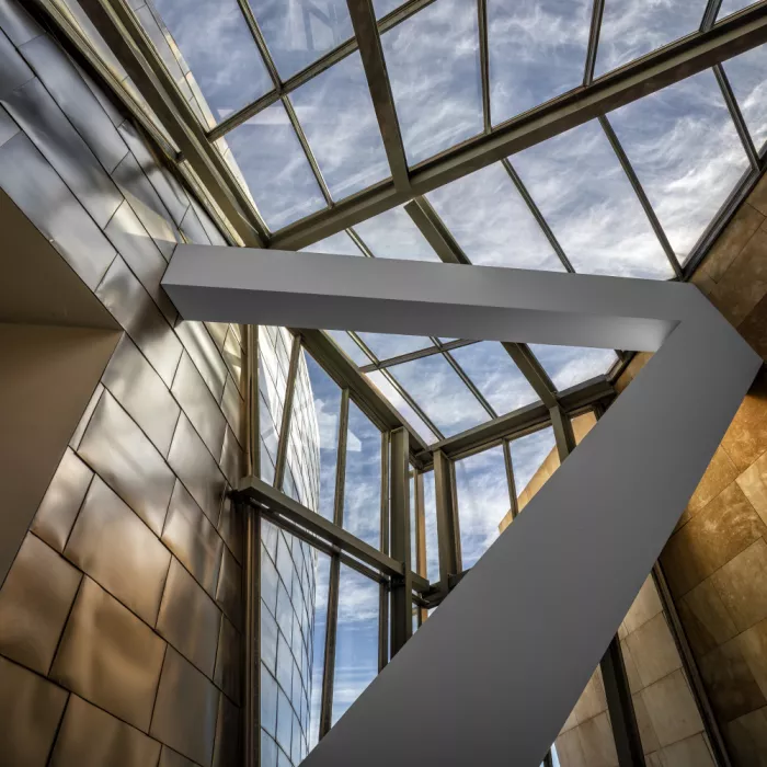 Villalba, Angel: Vue en contre-plongée du Guggenheim Bilbao (IV)