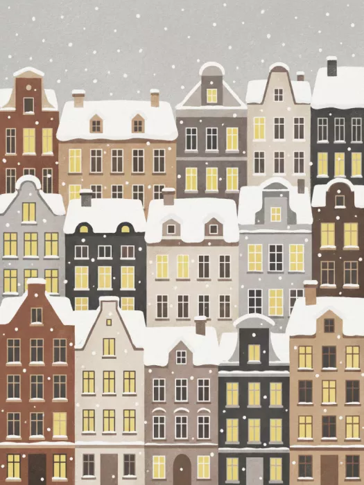 Magnusson, Andreas: Verschneite Altstadt