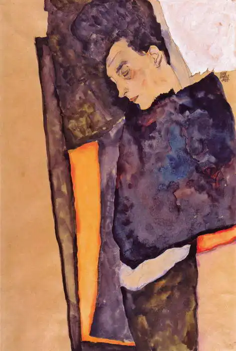 Schiele, Egon: Spící Schieleho matka