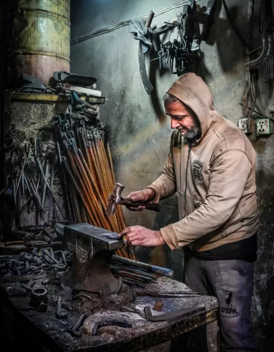 Alsofey, Bashar: Traditional blacksmithing