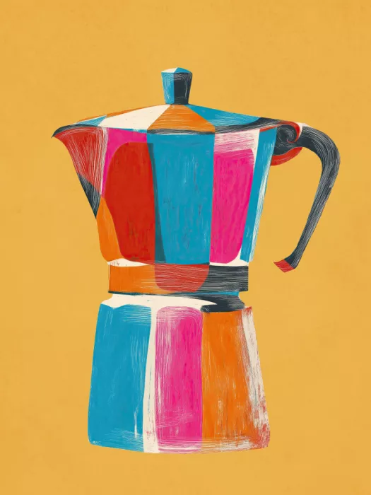 Line, Flow: Color Block Moka