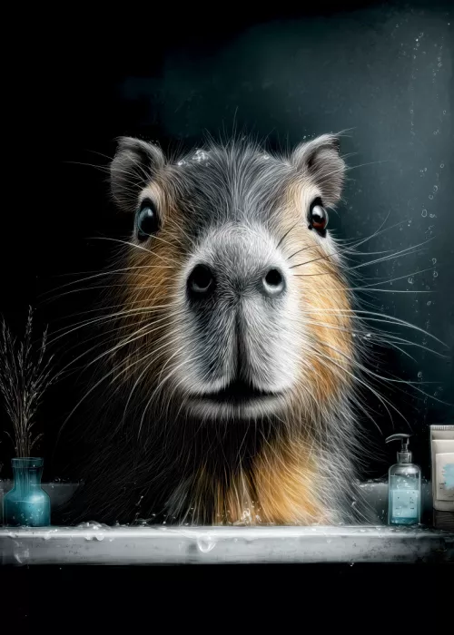 Jaszke, Justyna: Capibara In Bathtube 1