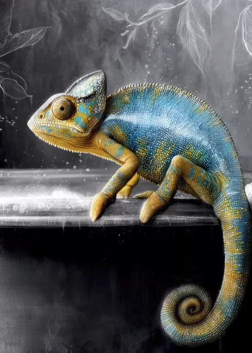 Jaszke, Justyna: Chameleon In Bathtube 1