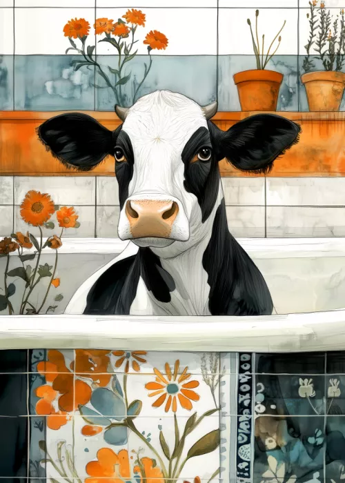 Jaszke, Justyna: Cow In Bathtube 1