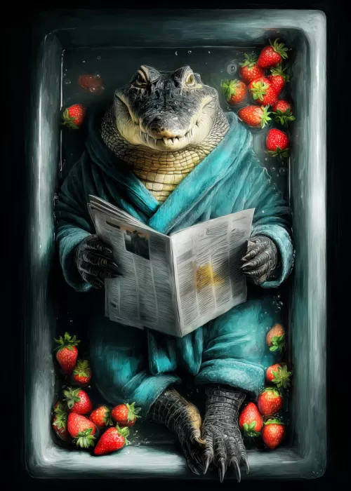 Jaszke, Justyna: Crocodile In Bathtube 2