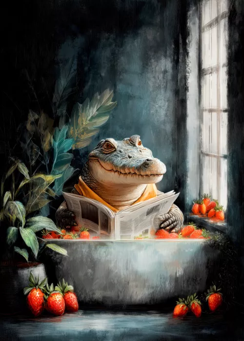 Jaszke, Justyna: Crocodile In Bathtube 5