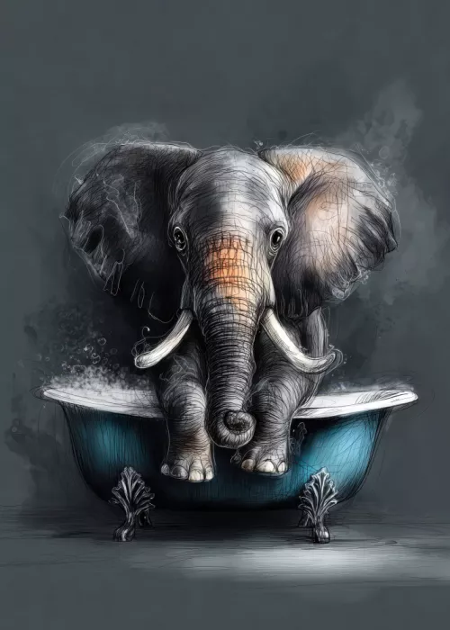 Jaszke, Justyna: Elephant In Bathtube 1