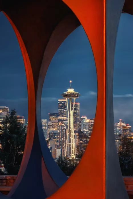 Xu, Mei: Space Needle dans le cadre