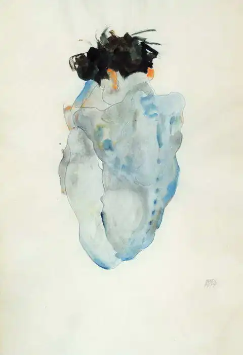 Schiele, Egon: Skrčený