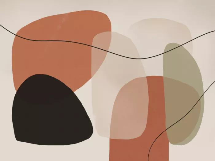Dean, Little: Abstract organic Shapes in Earth Tones 05