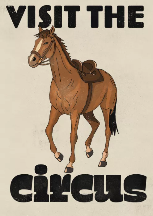 Nicholas: Vintage Visita al circo con cavallo