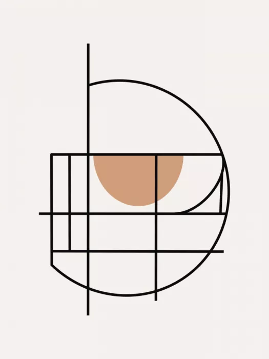 Dean, Little: Geometric line art composition 06