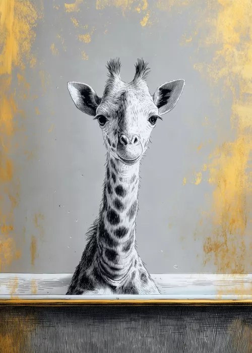 Jaszke, Justyna: Giraffe In Bathtube 2