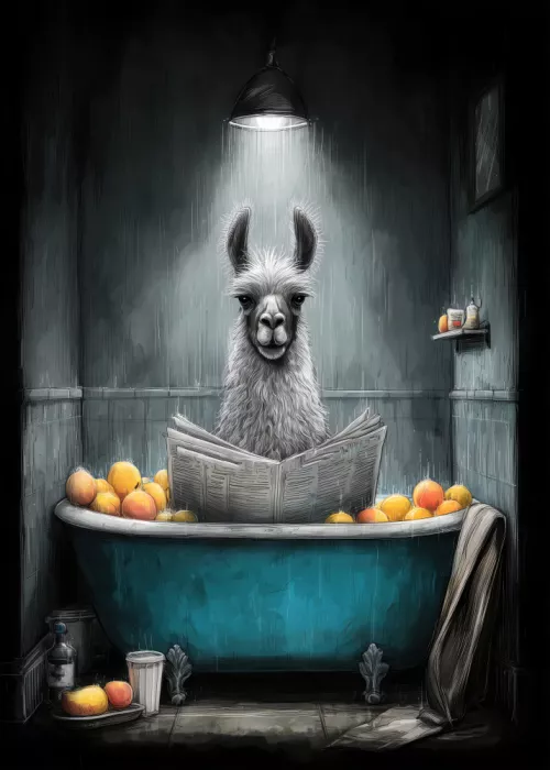 Jaszke, Justyna: Lama In Bathtube 3