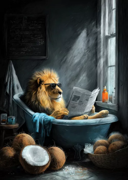 Jaszke, Justyna: León en la bañera 2