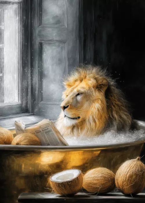 Jaszke, Justyna: Lion In Bathtube 3
