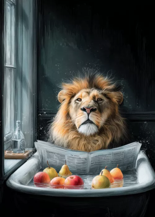 Jaszke, Justyna: Lion In Bathtube 5