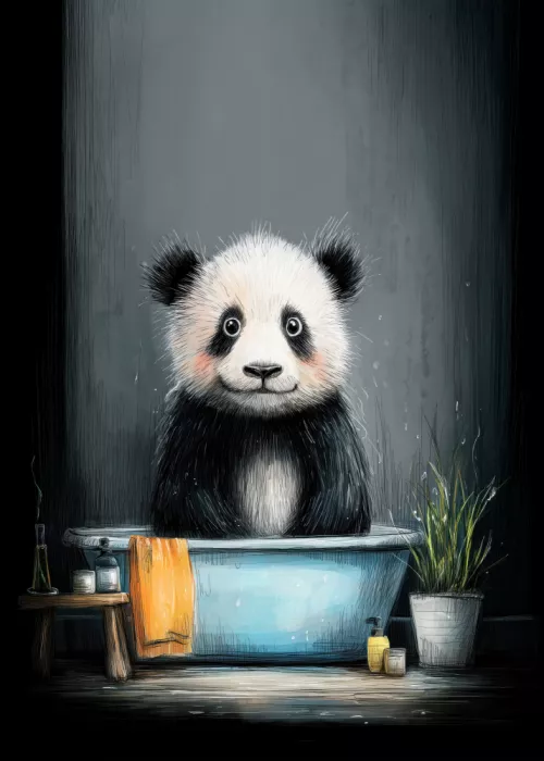 Jaszke, Justyna: Panda In Bathtube 2