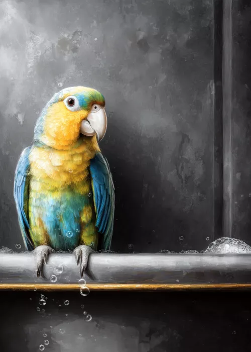 Jaszke, Justyna: Parrot In Bathtube 2