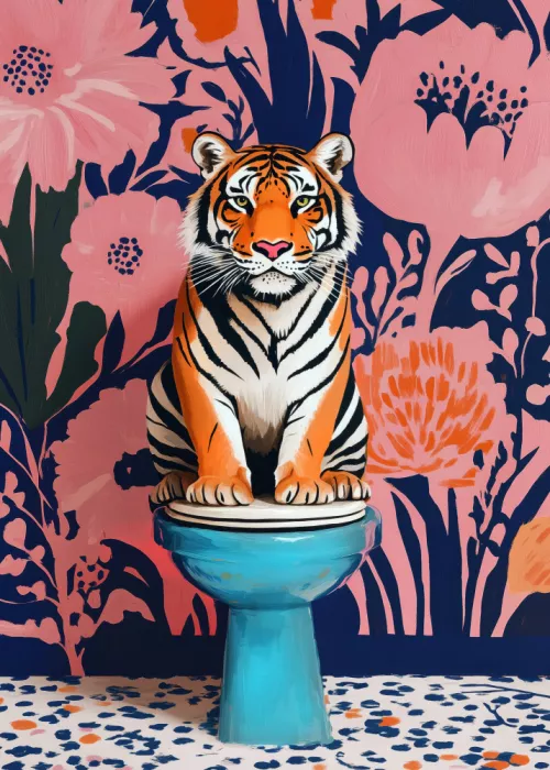 Jaszke, Justyna: Tiger In Toilet 1