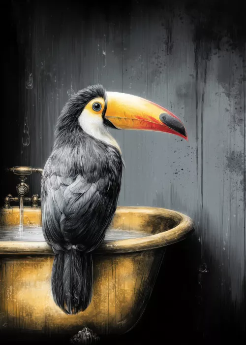 Jaszke, Justyna: Toucan In Bathtube 2