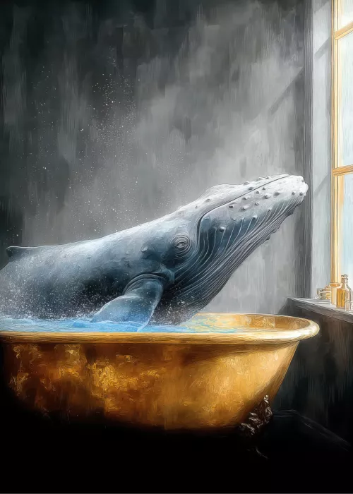 Jaszke, Justyna: Whale In Bathtube 1