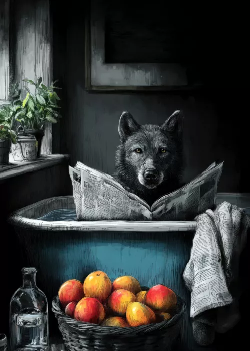 Jaszke, Justyna: Wolf In Bathtube 1
