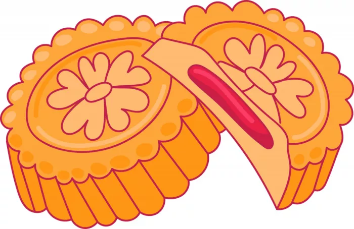 Barsrsind, Marika: Ručně kreslený clipart s sušenkou a květinami