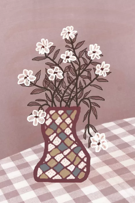 Sillen, Christina: Encanto a cuadros - Rosa decolorada por el sol