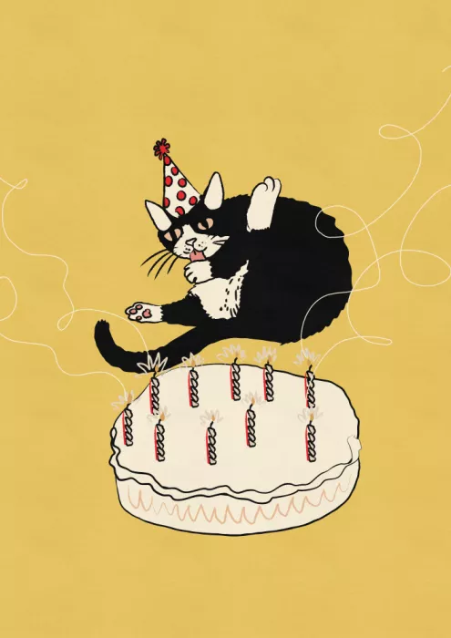 Nicholas: Gatto Compleanno Vintage