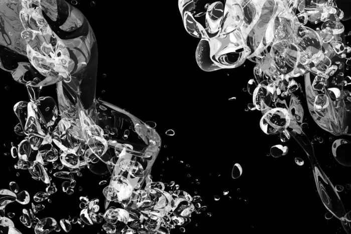 Kulik, Rafal: Abstrakte Tintensplash-Kunst und flüssige Formen - Abstrakt 25