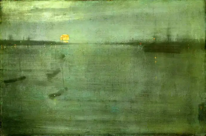 Whistler, J. M.: Nokturno - modrá a zlatá - Southampton Water