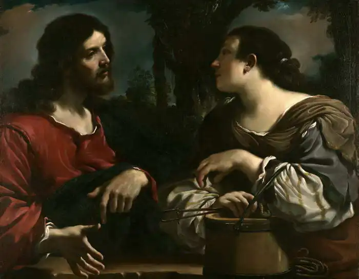 Guercino: Kristus a žena ze Samaří