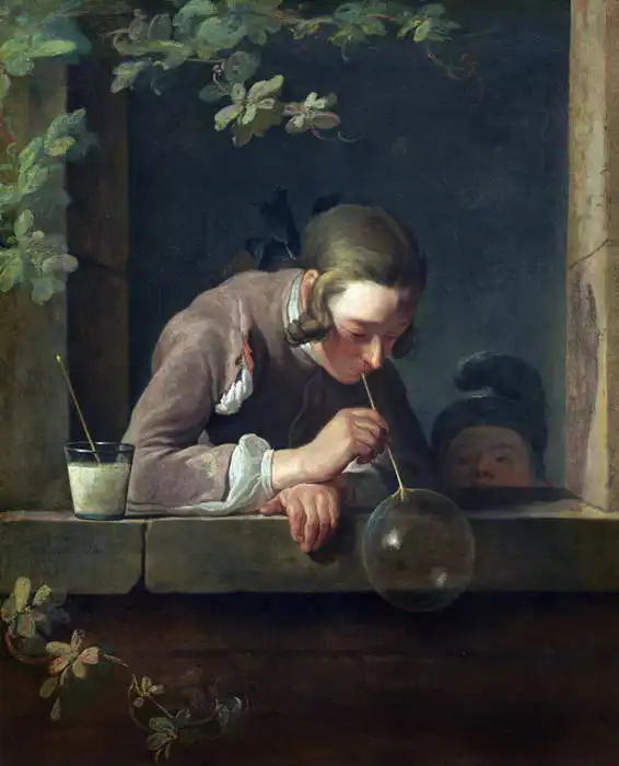 Chardin, Jean-Siméon: Mýdlové bubliny