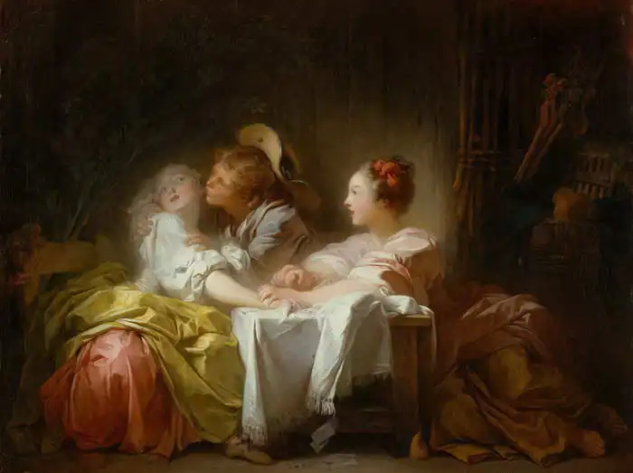 Fragonard, Jean-Honoré: Ukradený polibek