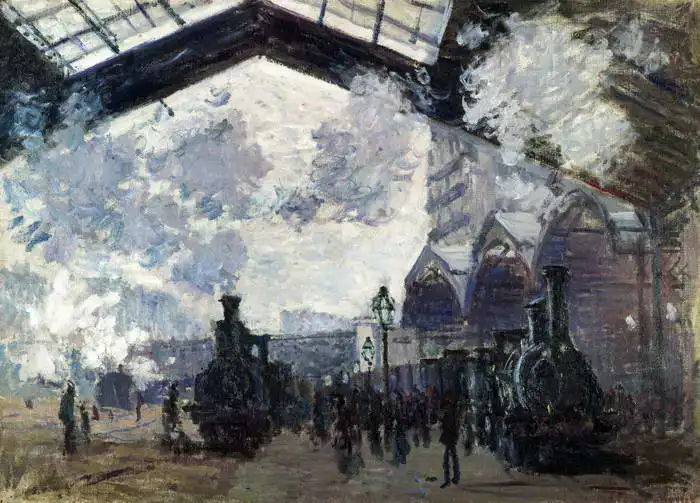 Monet, Claude: Nádraží v Gare St. Lazare