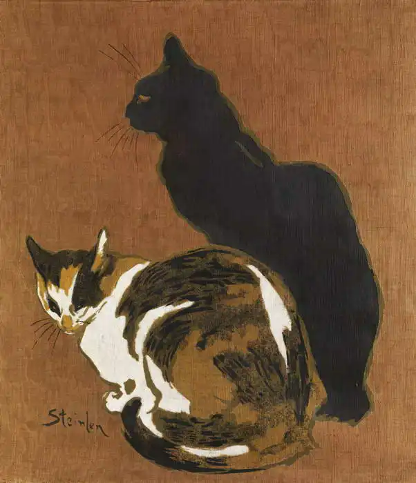 Steinlen, Théophile A.: Dvě kočky
