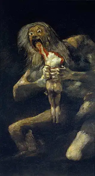 Goya, Francisco: Saturn požírající jedno ze svých dětí