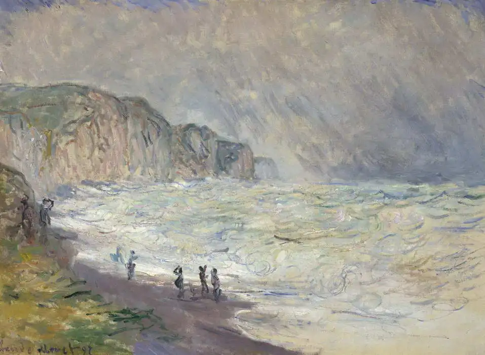 Monet, Claude: Rozbouřené moře v Pourville