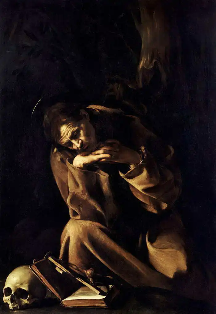 Caravaggio, M.: Meditující sv. František