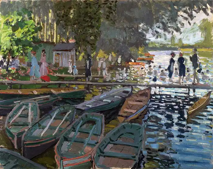Monet, Claude: Koupání v La Grenouillere